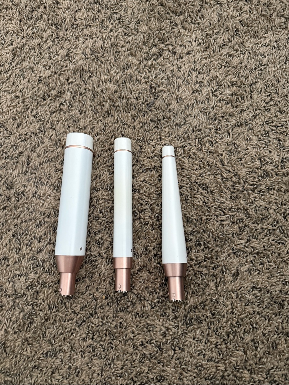 T3 White and Rose Gold Interchangeable Hair Styling Barrels